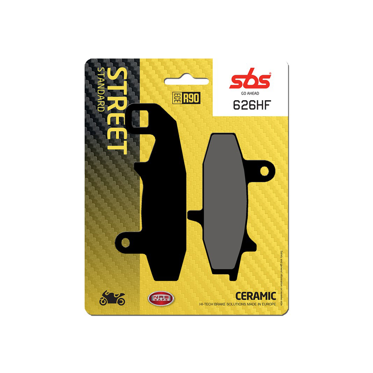 Set pastiglie freno anteriori SBS serie HF per SUZUKI DR 800 1988-1989