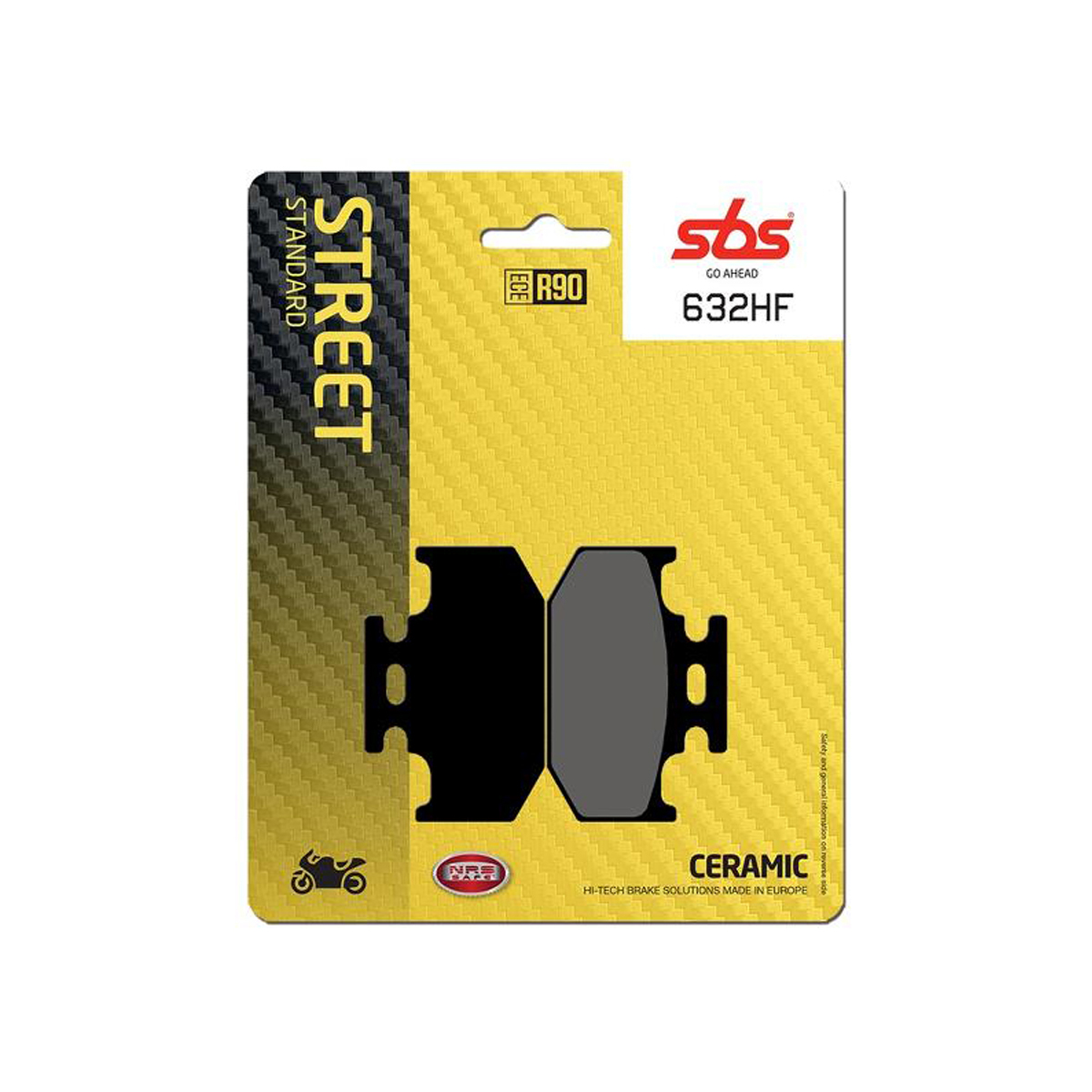 Set pastiglie freno posteriori SBS serie HF per KAWASAKI KLX 650 R 1993-2002