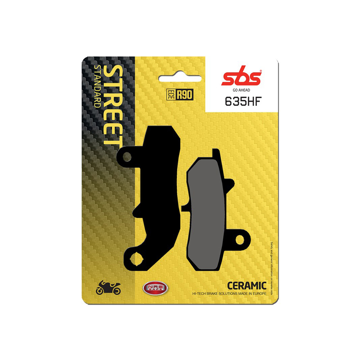 Set pastiglie freno posteriori SBS serie HF per SUZUKI DR 650 RS 1990-1991
