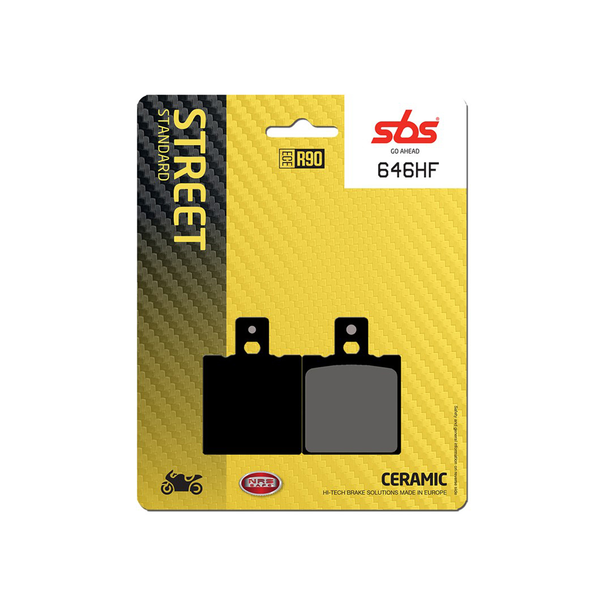 Set pastiglie freno posteriori SBS serie HF per HONDA NSR 125 R 1988-2001