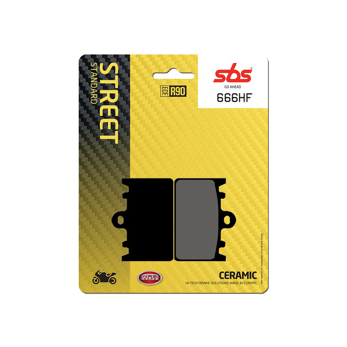 Set pastiglie freno anteriori SBS serie HF per KAWASAKI ZXR 400 1991-1999