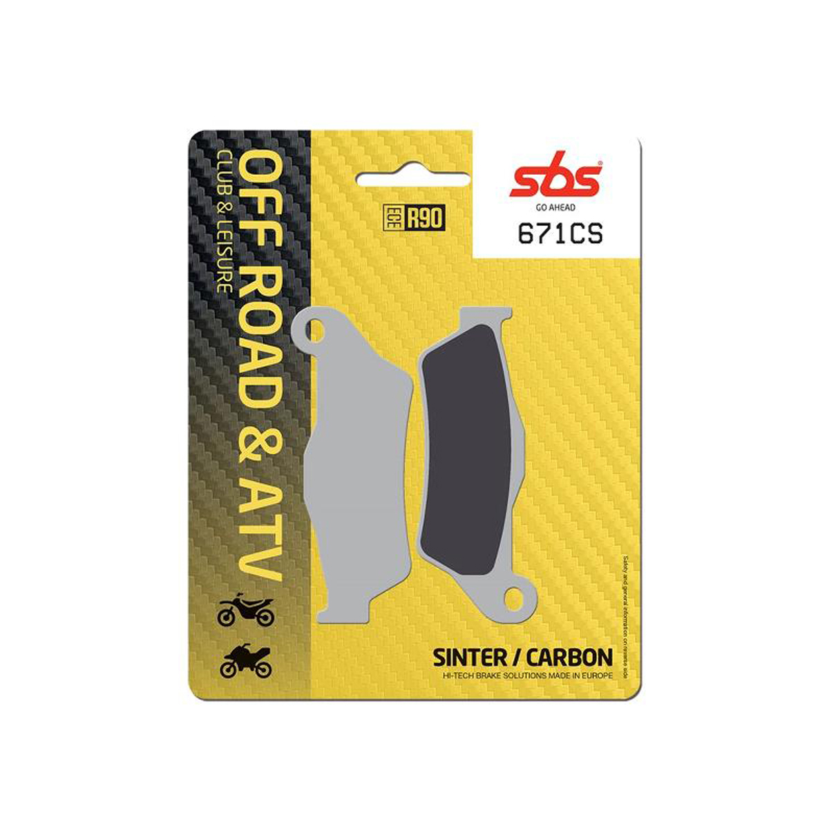 Set pastiglie freno anteriori SBS serie CS per HUSQVARNA 511 TE 2011-2013