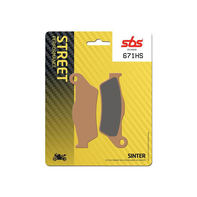 Set pastiglie freno anteriori SBS serie HS per MBK KILIBRE 300 2003-2006