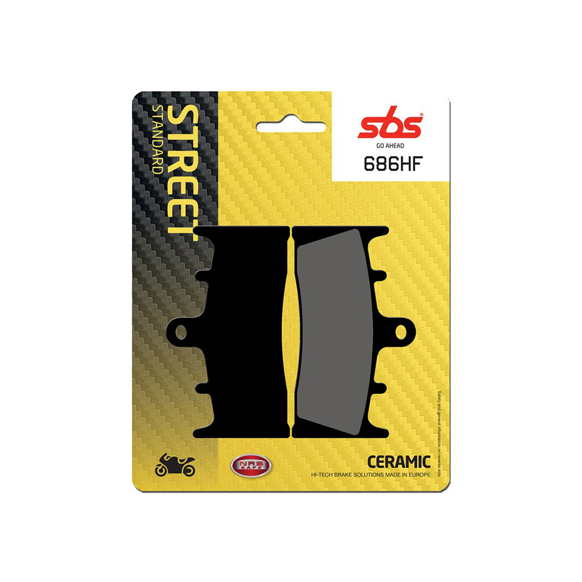 Set pastiglie freno anteriori SBS serie HF per SUZUKI VZ 1600 MARAUDER 2004-2006