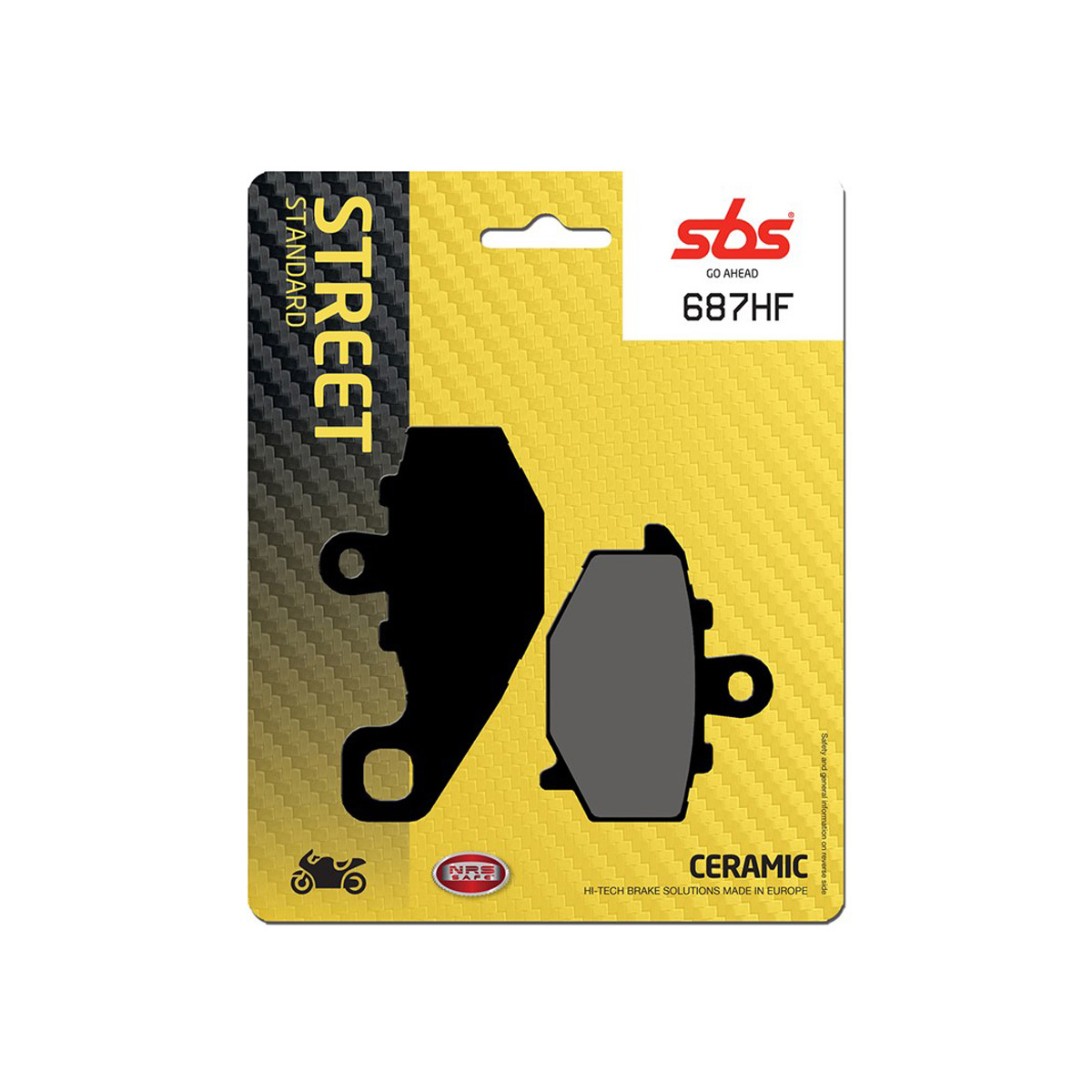 Set pastiglie freno posteriori SBS serie HF per KAWASAKI Z 1000 2003-2006