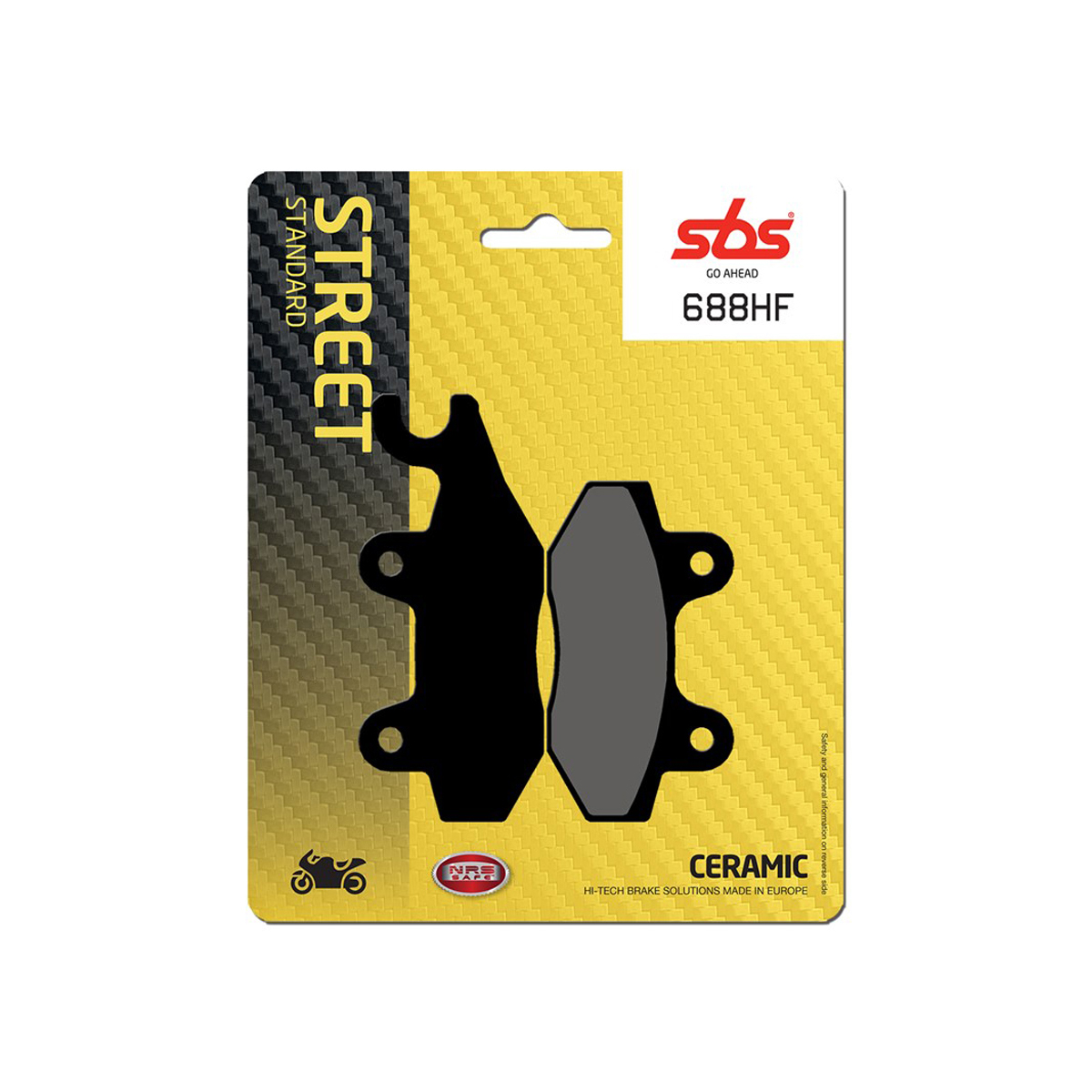 Set pastiglie freno anteriori SBS serie HF per KYMCO DINK 150 1997-2007