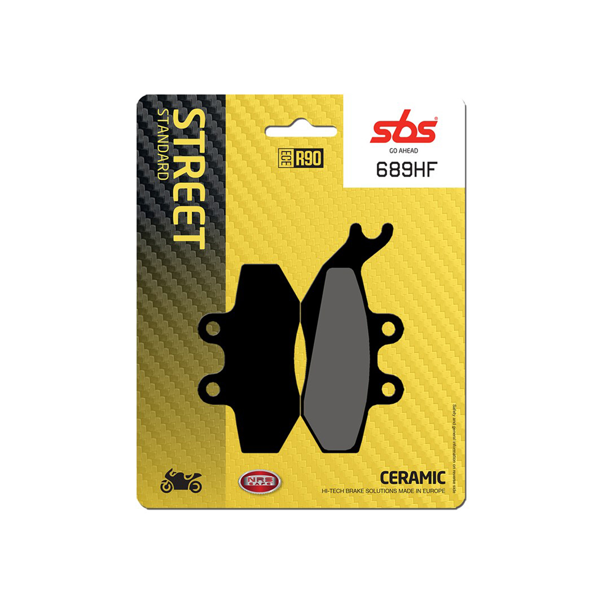 Set pastiglie freno anteriori SBS serie HF per BENELLI VELVET 400 2003-2004