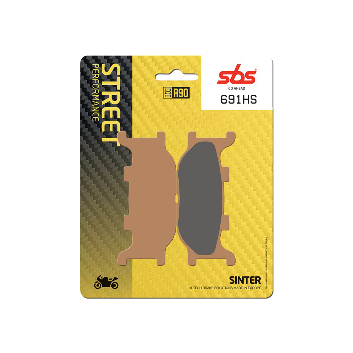 Set pastiglie freno anteriori SBS serie HS per MBK SKYLINER 250 2000-2003