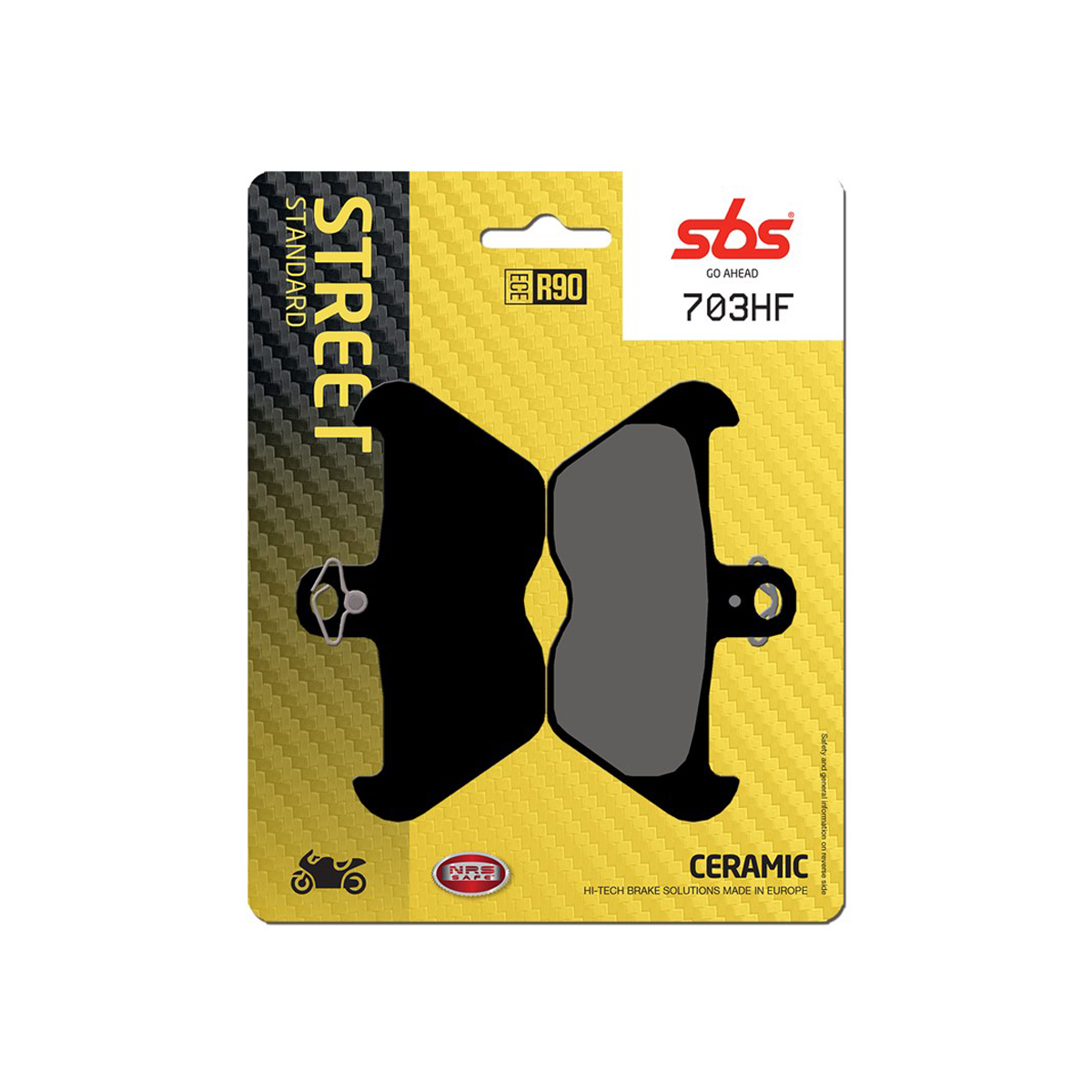 Set pastiglie freno anteriori SBS serie HF per BMW R 100 1981-1984