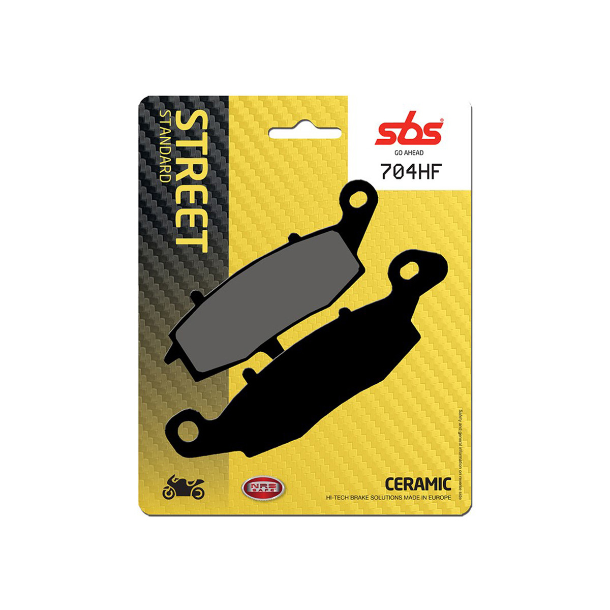 Set pastiglie freno anteriori SBS serie HF per SUZUKI VAN VAN 200 2017-2018