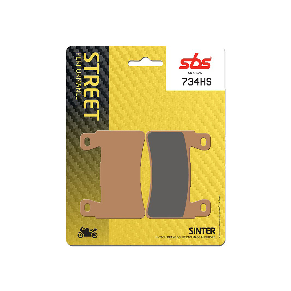Set pastiglie freno anteriori SBS serie HS per HONDA CB 1100 2013-2014