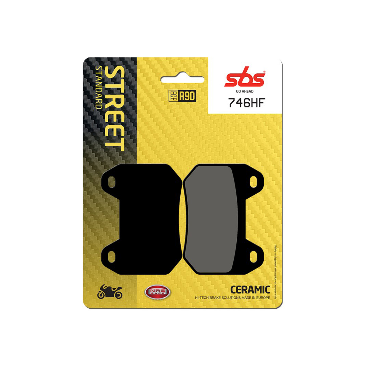 Set pastiglie freno posteriori SBS serie HF per BMW K 1200 LT 2002-2010