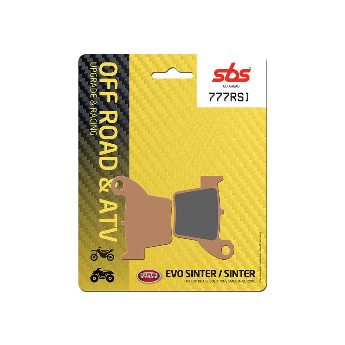 Set pastiglie freno posteriori SBS serie RSI per HONDA CRF 450 SM 2002-2012