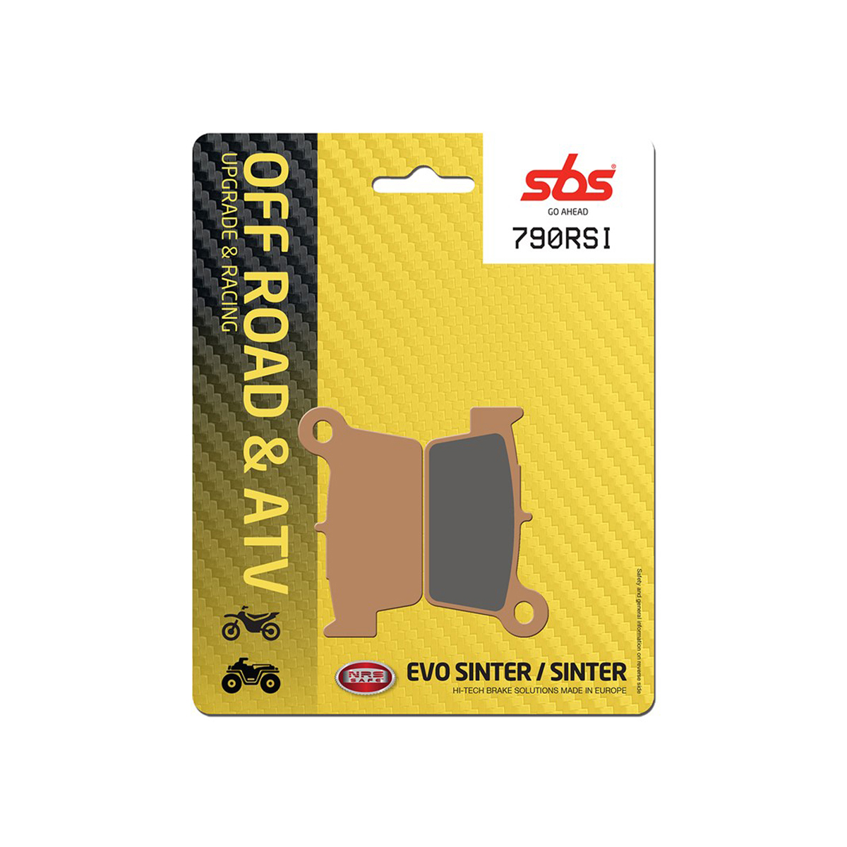 Set pastiglie freno posteriori SBS serie RSI per GAS GAS EC 250 2T 2012-2017