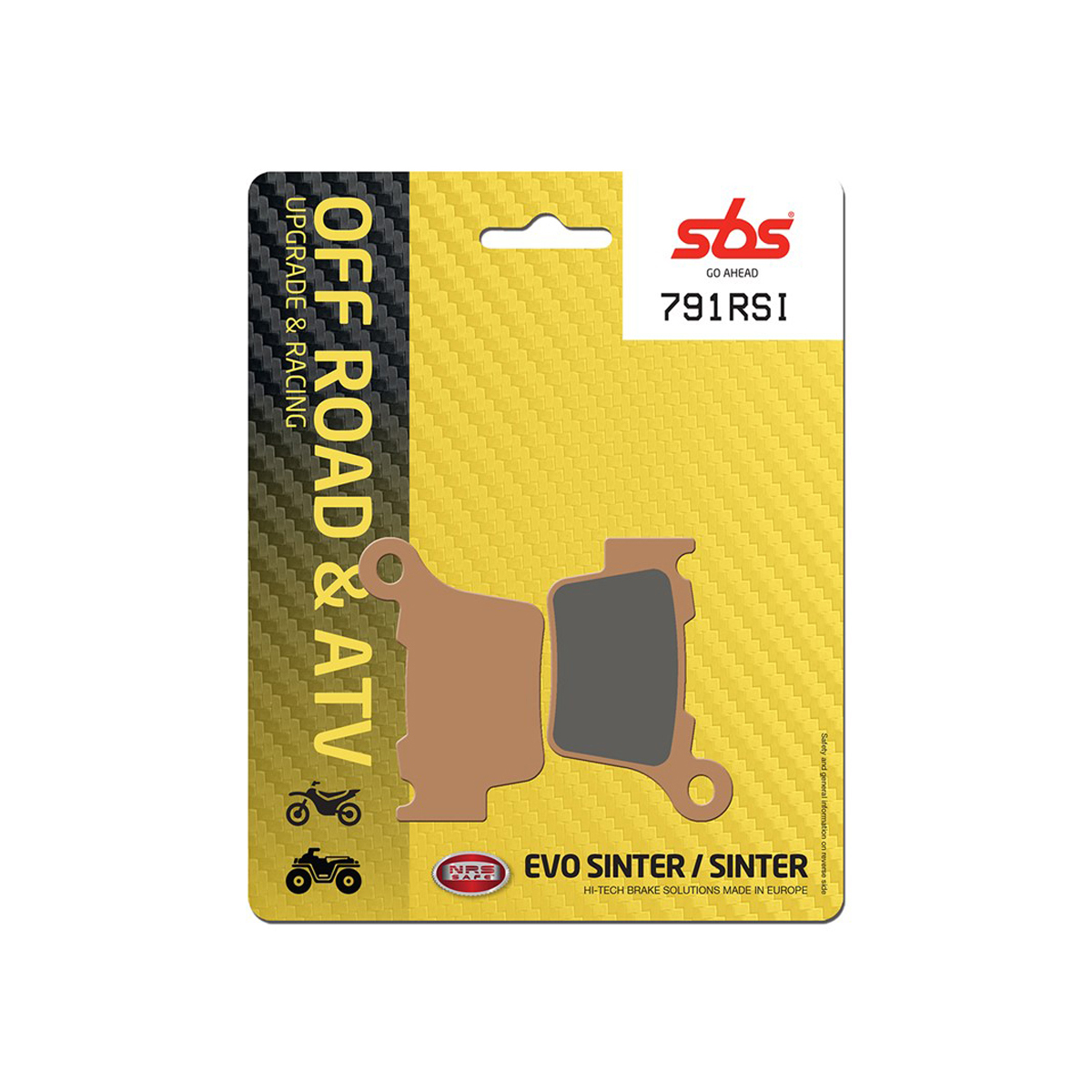 Set pastiglie freno posteriori SBS serie RSI per HUSABERG 450 FX 2010-2015
