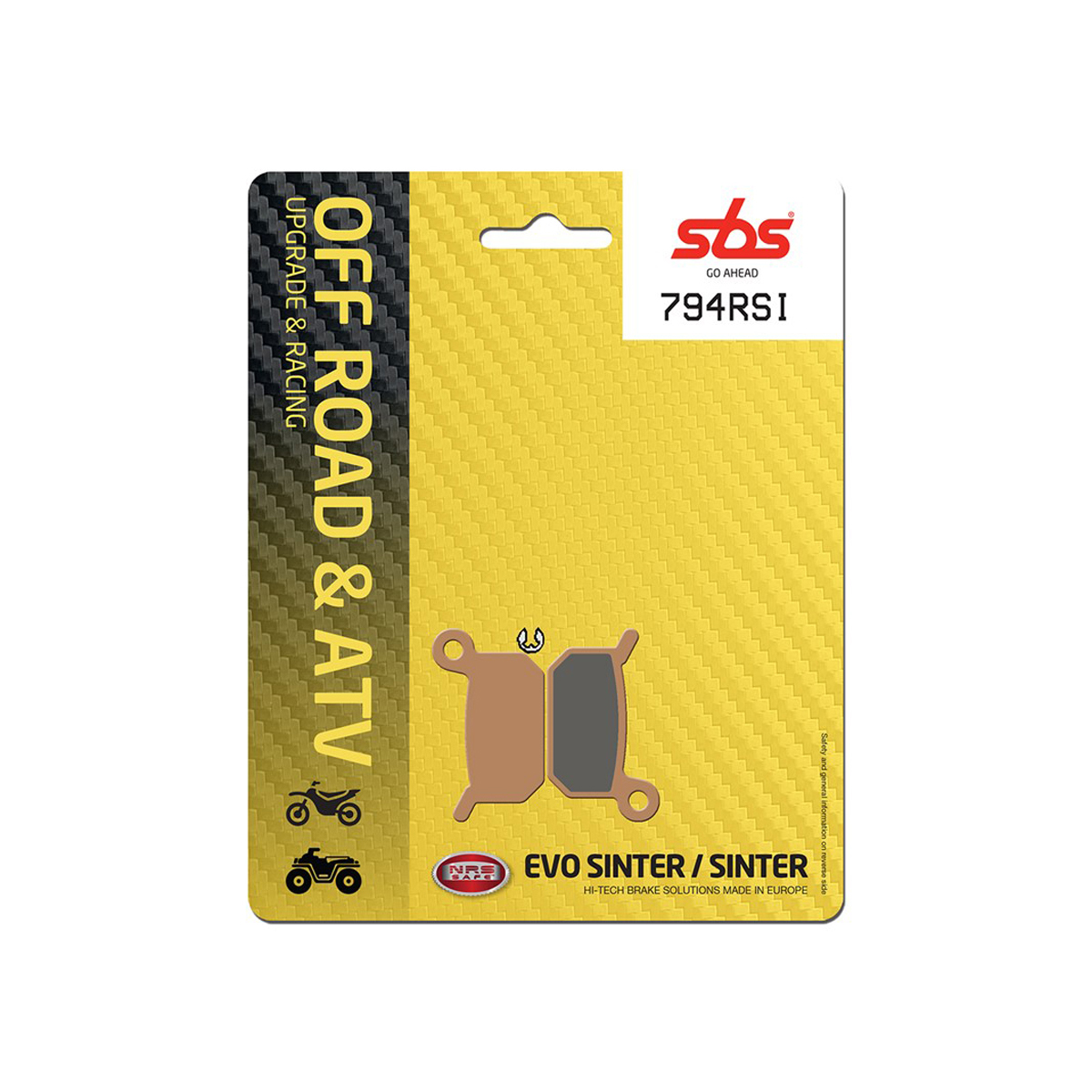 Set pastiglie freno posteriori SBS serie RSI per KTM 65 SX 2004-2008