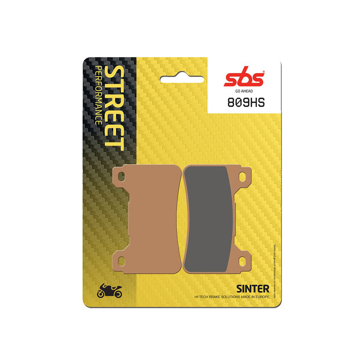 Set pastiglie freno anteriori SBS serie HS per HONDA CB 1000 R 2008-2016