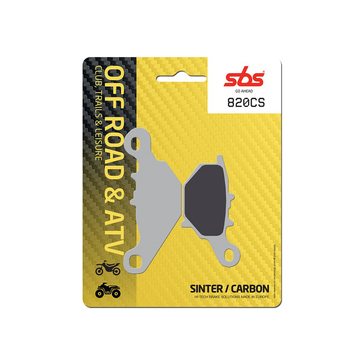 Set pastiglie freno posteriori SBS serie CS per SUZUKI RM 85 2005-2022