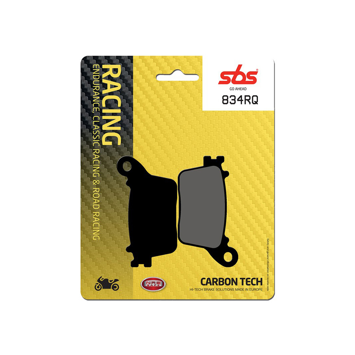 Set pastiglie freno posteriori race SBS serie RQ per HONDA CBR 1000 RR 2017-2019