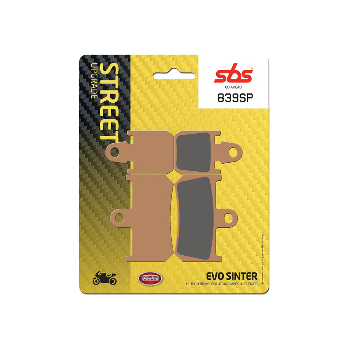 Set pastiglie freno anteriori SBS serie SP per YAMAHA V-MAX 1700 2009-2015