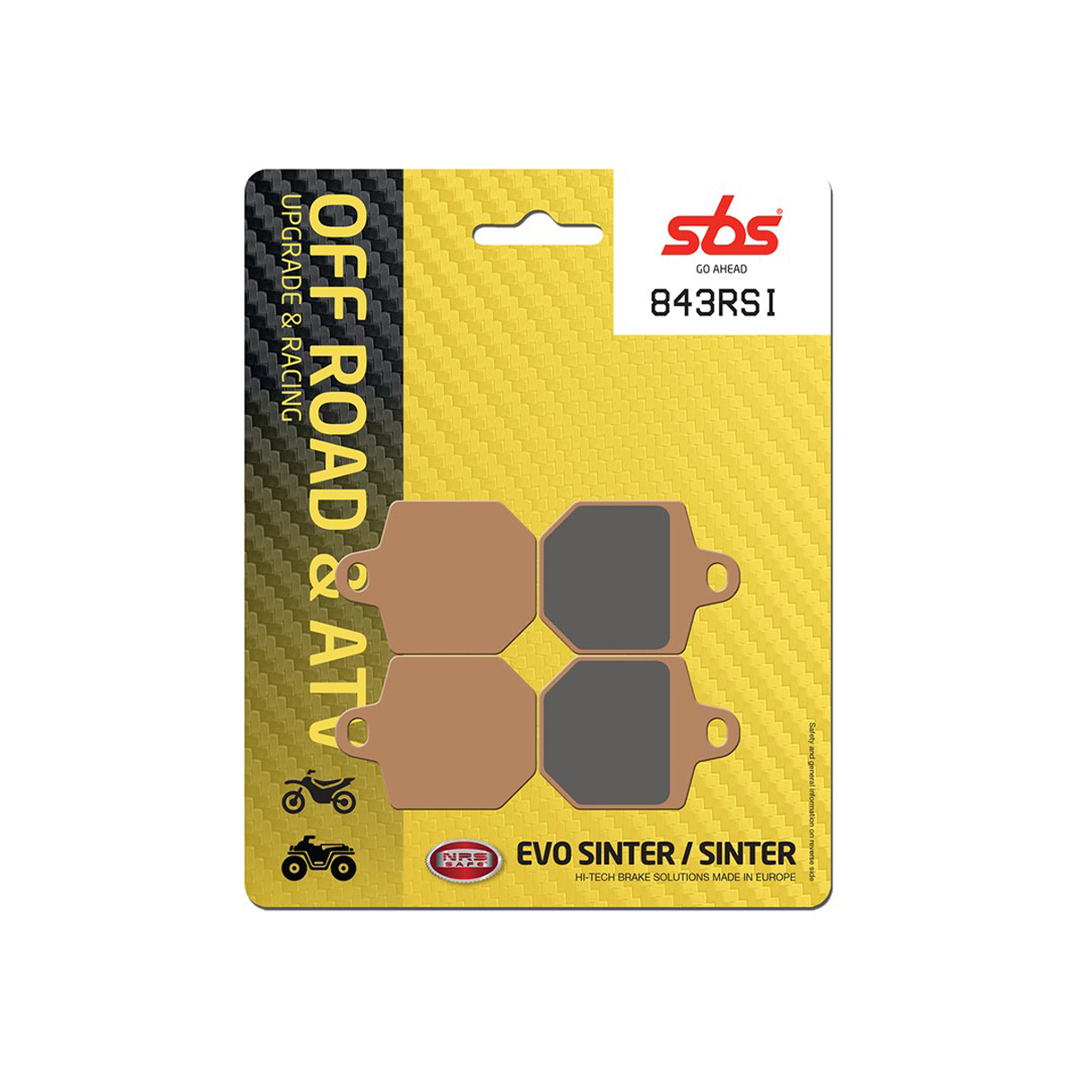 Set pastiglie freno anteriori SBS serie RSI per KTM 450 SMR 2007-2012