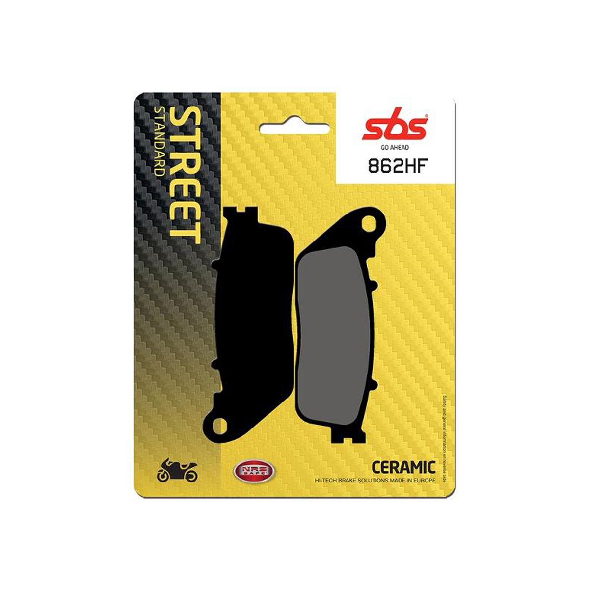 Set pastiglie freno posteriori SBS serie HF per HONDA VFR 800 F 2017-2020