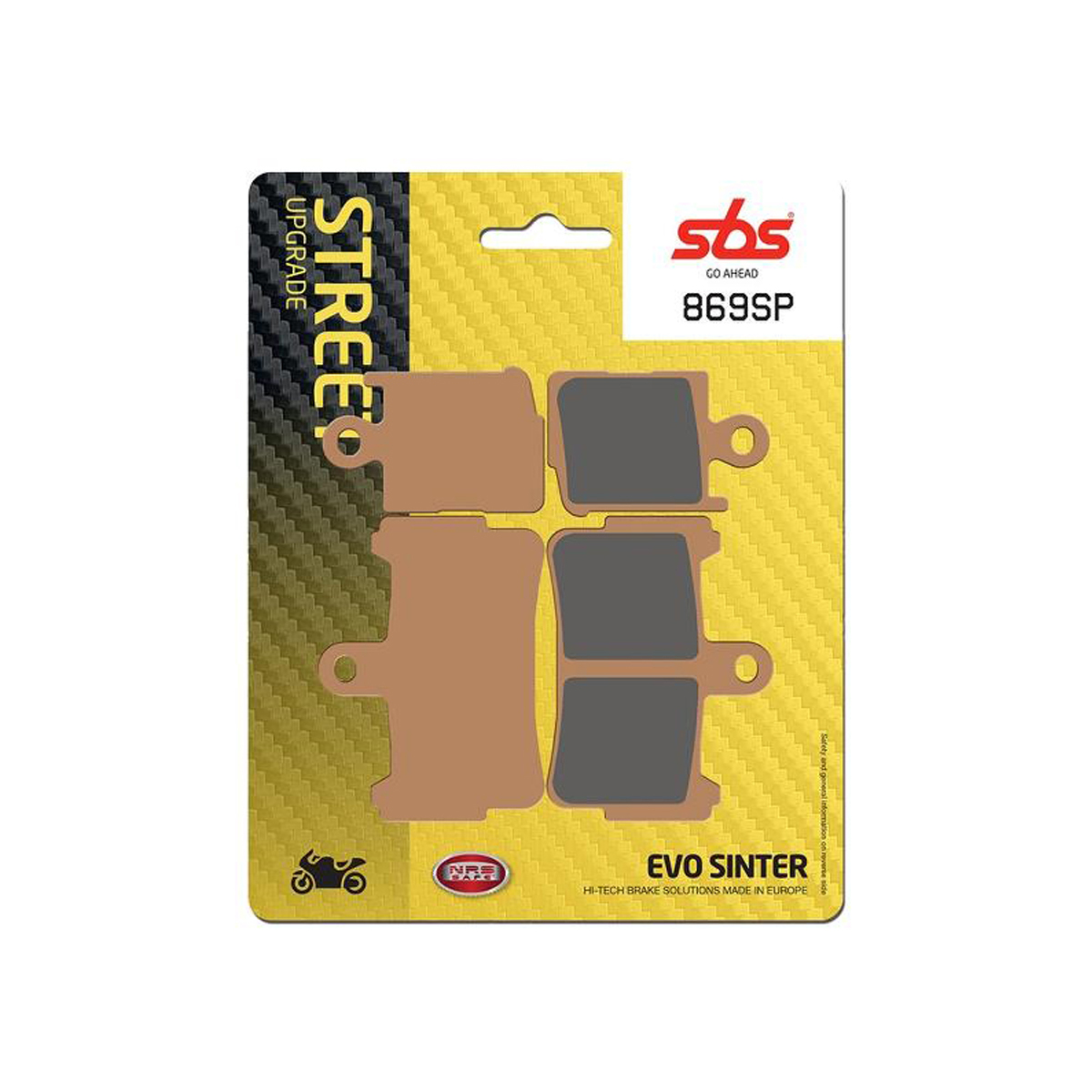 Set pastiglie freno anteriori SBS serie SP per HONDA VFR 1200 F 2010-2016 DCT