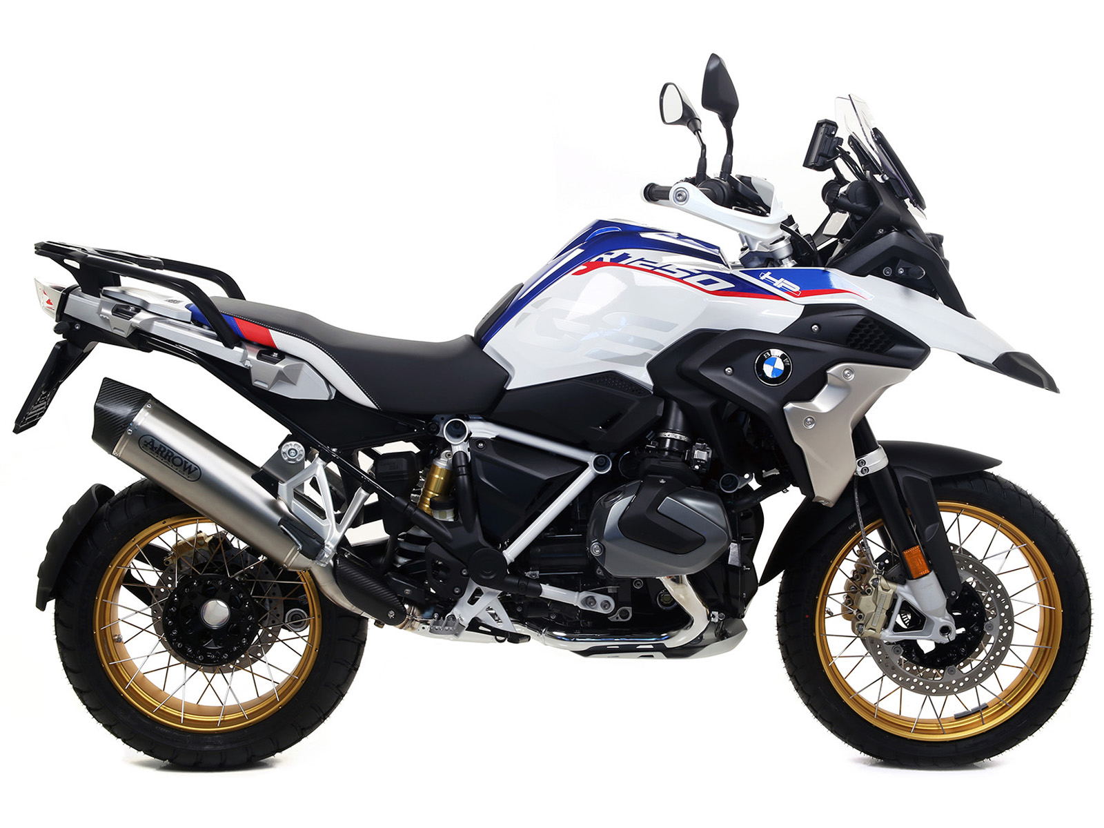 Terminale omologato Arrow Maxi Race Tech Alluminio fondello carbonio per BMW R 1250 GS / ADVENTURE 2019-2023