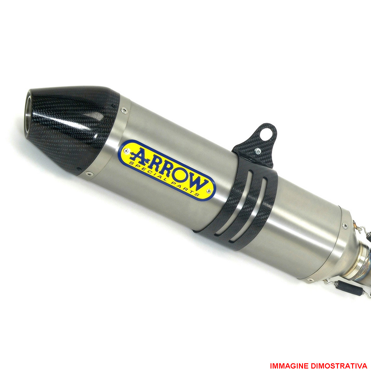 Terminale omologato Arrow Thunder Titanio fondello carbonio per APRILIA SX 125 2018-2020