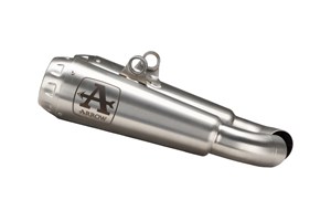 Coppia terminali omologati Arrow Pro-Race Nichrom fondello acciaio per DUCATI HYPERMOTARD 950 2018-2020