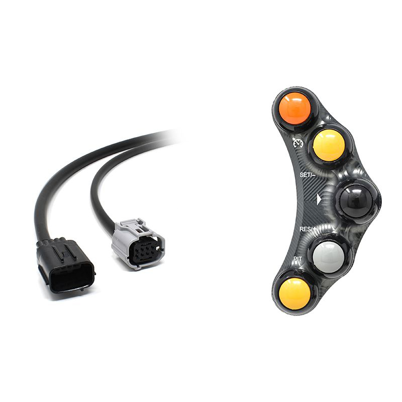 Pulsantiera Jetprime sinistra racing Titanio per KAWASAKI ZX 10 R/RR 2021-2023