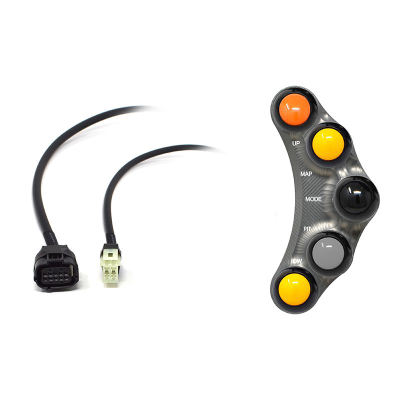 Pulsantiera Jetprime sinistra racing Titanio per YAMAHA YZF 1000 R1 M 2015-2019