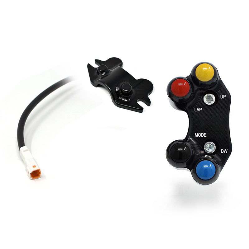 Pulsantiera Jetprime sinistra racing Nera per DUCATI MONSTER 937 2021-2024
