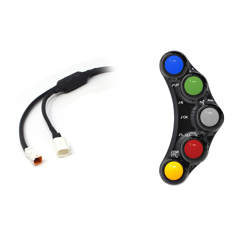 Pulsantiera Jetprime sinistra racing Nera per APRILIA RSV4 RF/RR 2017-2020