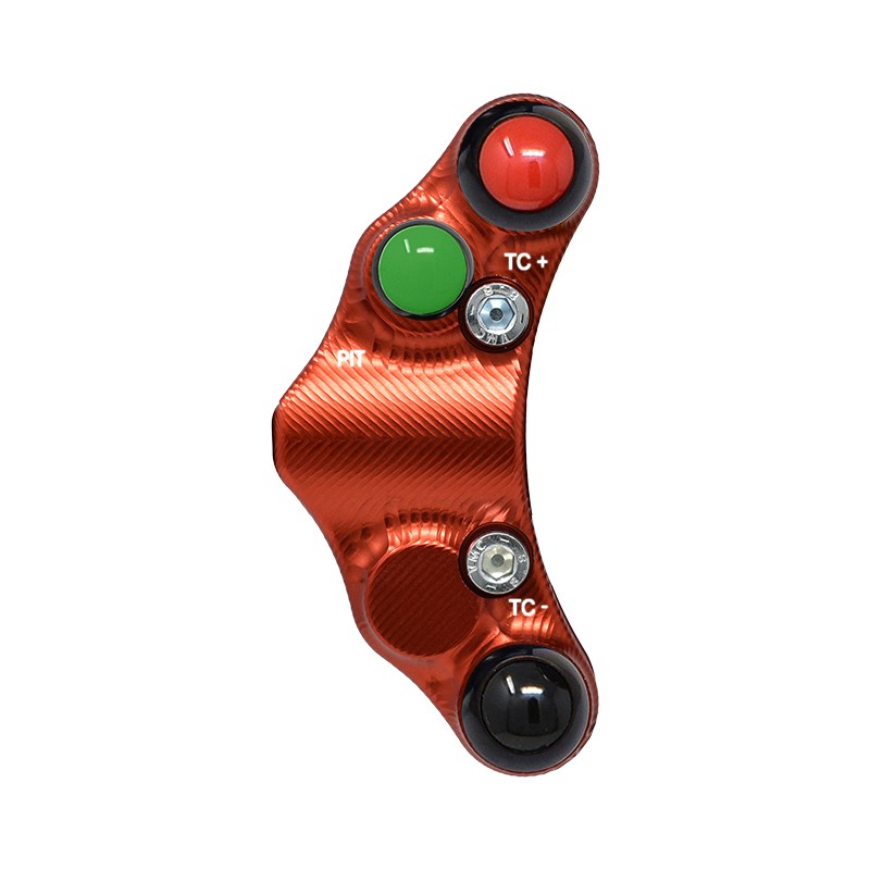 Pulsantiera Jetprime sinistra racing Rossa per APRILIA TUONO V4 1100 2017-2020, Immagine 3
