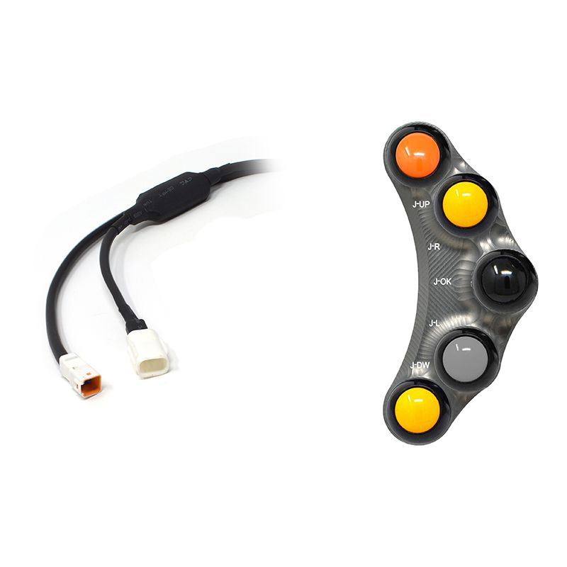 Pulsantiera Jetprime sinistra racing Titanio per APRILIA RSV4 RF/RR 2017-2020