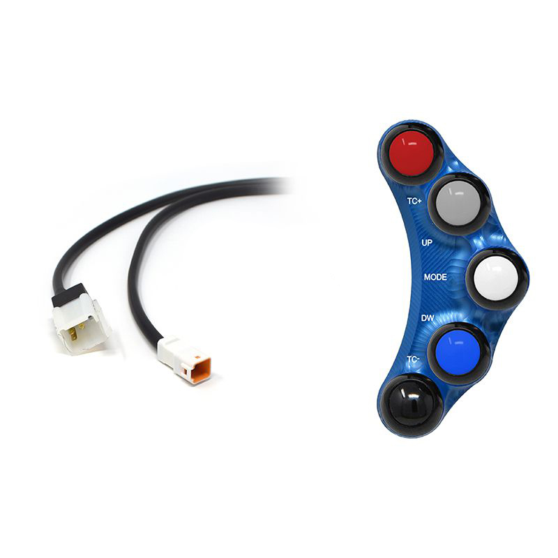 Pulsantiera Jetprime sinistra racing Blu per APRILIA TUONO V4 1100 2015-2016