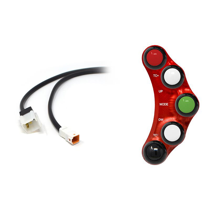 Pulsantiera Jetprime sinistra racing Rossa per APRILIA RSV4 R/FACTORY 2011-2014