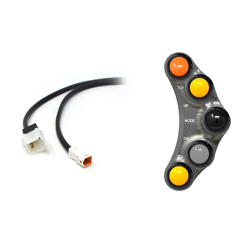 Pulsantiera Jetprime sinistra racing Titanio per APRILIA RSV4 RF/RR 2015-2016