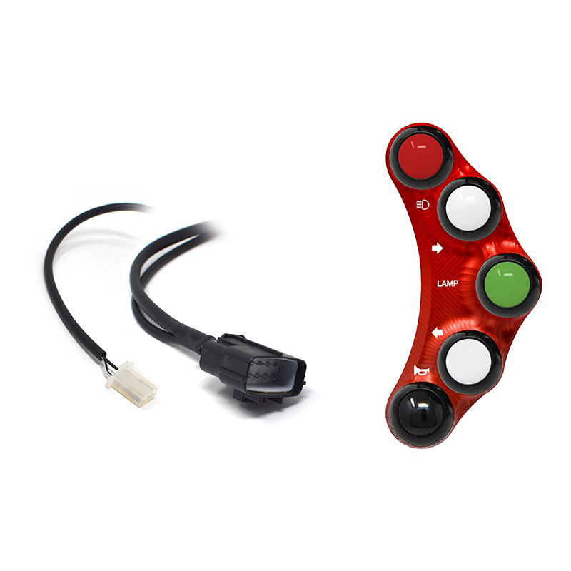 Pulsantiera Jetprime sinistra stradale Rossa per MV AGUSTA BRUTALE 1078 RR 2008-2010
