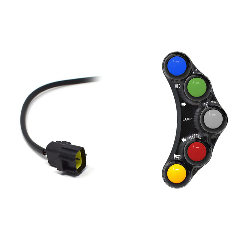 Pulsantiera Jetprime sinistra stradale Nera per DUCATI 848 2008-2011