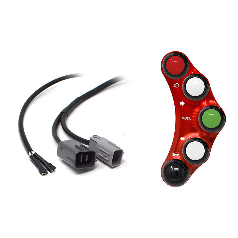 Pulsantiera Jetprime sinistra stradale Rossa per SUZUKI GSX-R 1000 2017-2021 