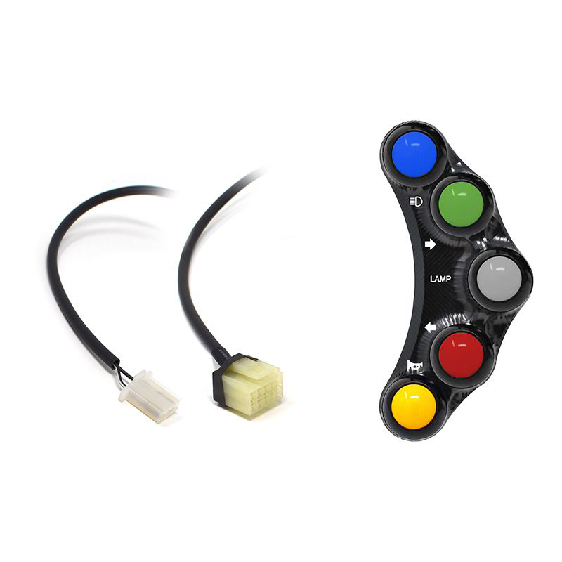 Pulsantiera Jetprime sinistra stradale Nera per YAMAHA YZF-R3 2015-2018