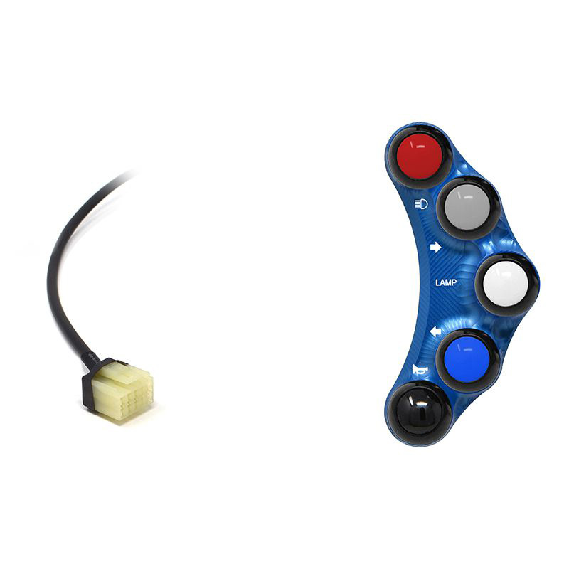 Pulsantiera Jetprime sinistra stradale Blu per YAMAHA T-MAX 500 2008-2011