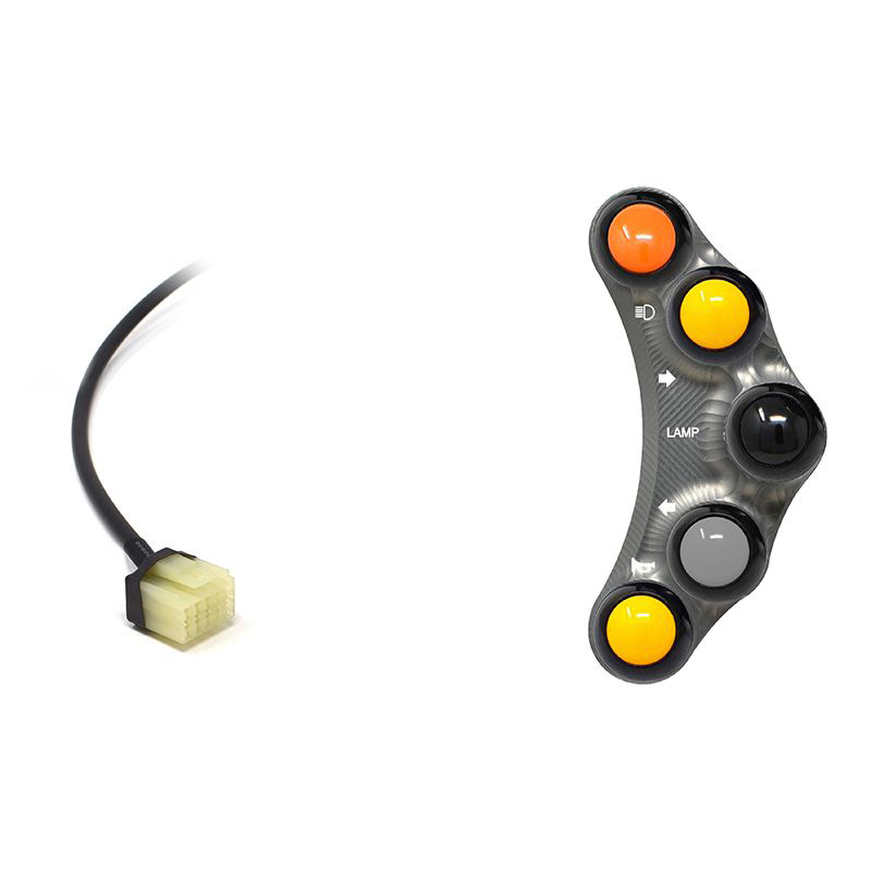 Pulsantiera Jetprime sinistra stradale Titanio per YAMAHA T-MAX 530 2012-2016