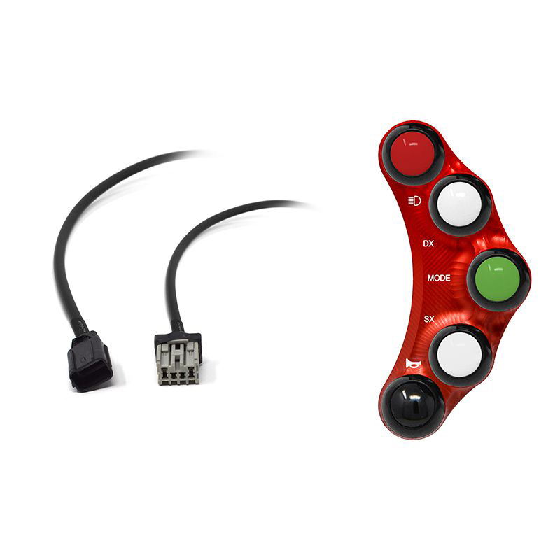 Pulsantiera Jetprime sinistra stradale Rossa per HONDA CBR 1000 RR 2017-2019