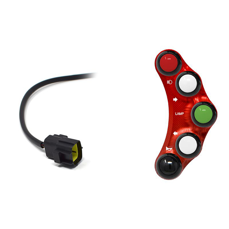 Pulsantiera Jetprime sinistra stradale Rossa per DUCATI 749 2003-2007