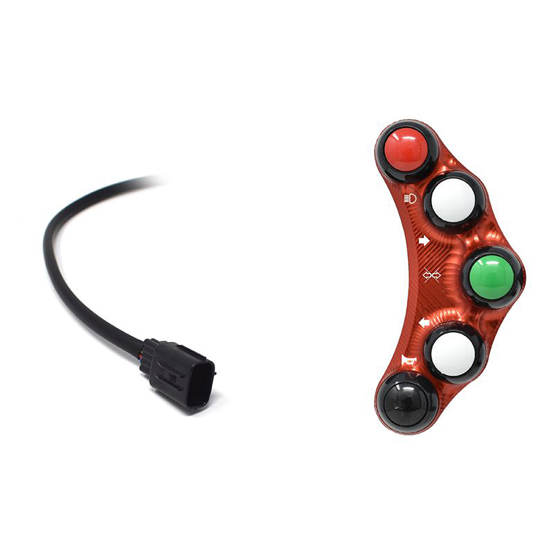 Pulsantiera Jetprime sinistra stradale Rossa per KAWASAKI NINJA H2R 2021-2024