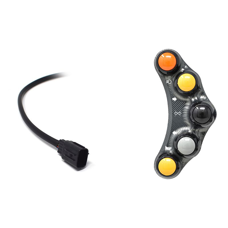 Pulsantiera Jetprime sinistra stradale Titanio per KAWASAKI NINJA H2 /R 2015-2020