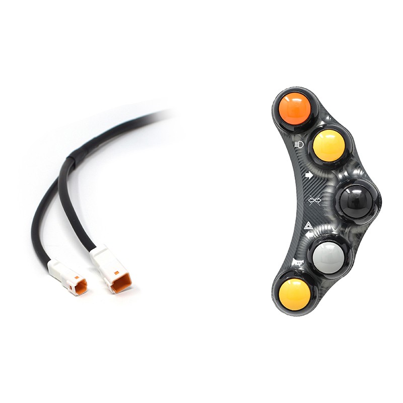 Pulsantiera Jetprime sinistra stradale Titanio per DUCATI SCRAMBLER SIXTY2 2016-2020